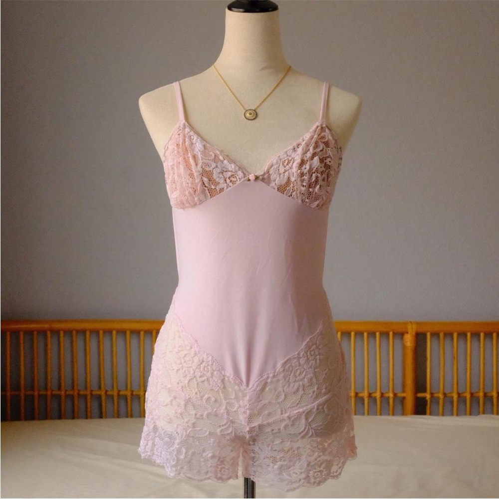 I.AM.GIA Pink Lace Teddy Romantic Lingerie